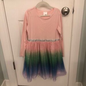 Rainbow tulle dress